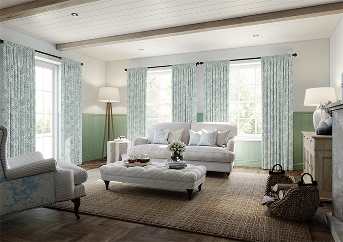 Goa, Celeste Blue - Made to Measure Curtain - Image 7